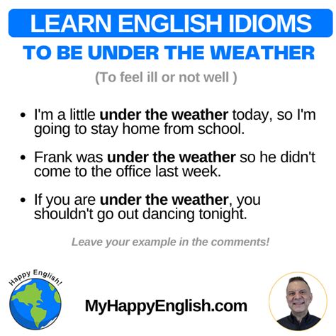 Learn English Idioms – To Be Under The Weather | Happy English – Free English Lessons