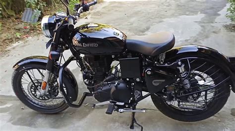 Royal Enfield Classic 350 Pure Black - YouTube