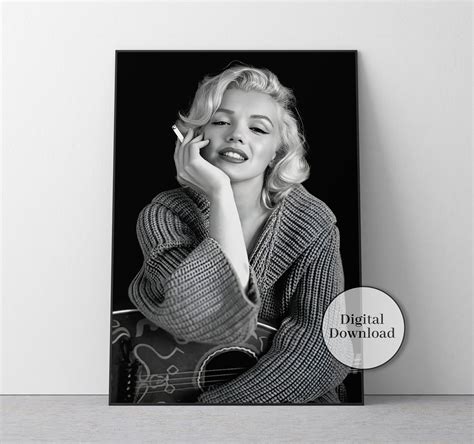 Marilyn Monroe Poster Marilyn Monroe Prints Black and White - Etsy