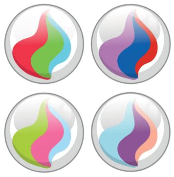 Four Designs Of Glass Marbles Art Colorful Ball Vector, Art, Colorful ...