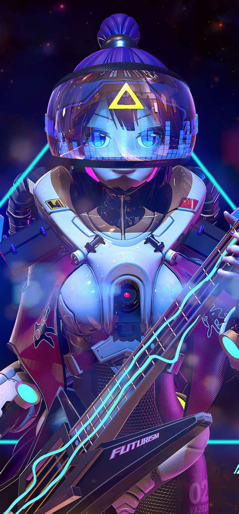 1242x2668 Anime Cyberpunk Girl 4k Iphone XS MAX ,HD 4k Wallpapers,Images,Backgrounds,Photos and ...