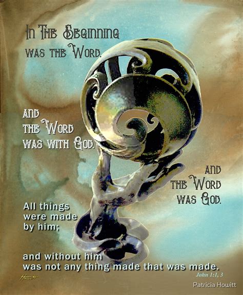 "In The Beginning Was The Word" by Patricia Howitt | Redbubble