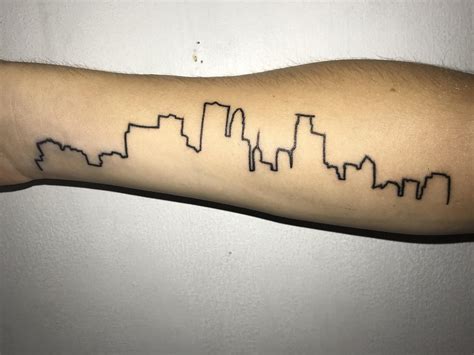 Minneapolis skyline tattoo done by Jordan Martinez @ Northeast Fade ...