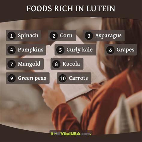 Foods rich in lutein - HillVital USA LLC. - herbal products