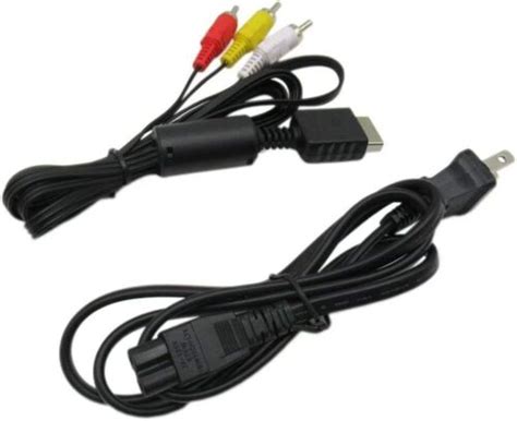 New aV Cable & AC Power Cord Bundle for PS1, PS2, or PS3 (Sony PlayStation) | eBay