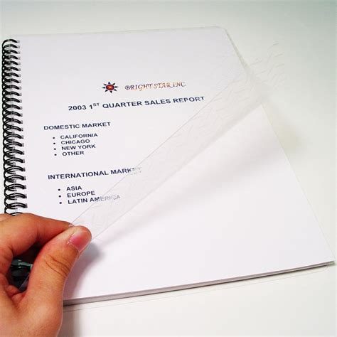 Crystal Clear Binding and Report Covers (8.75x11.25 Round Corner)