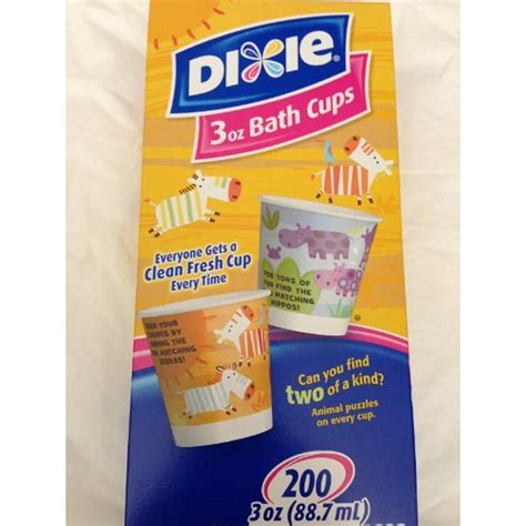 Dixie Bathroom Cups, 3 oz 200 ea, Assorted designs - Walmart.com ...