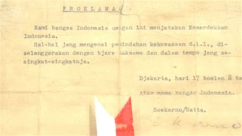 5 Fakta Sejarah Teks Proklamasi Kemerdekaan Indonesia