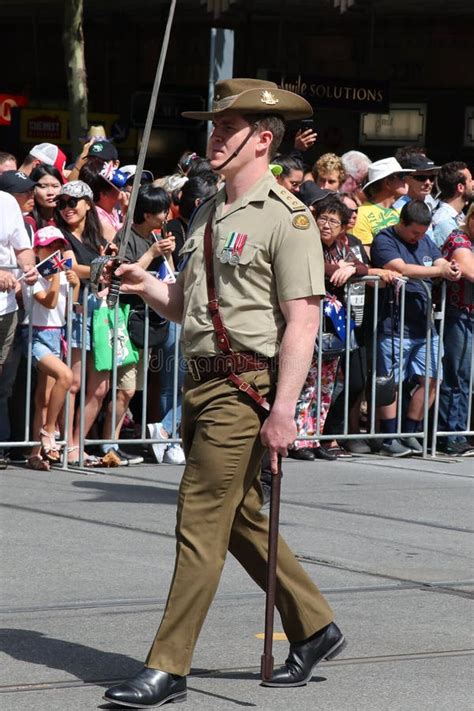 Australian Army Officers Participate at 2019 Australia Day Parade in Melbourne Editorial Photo ...