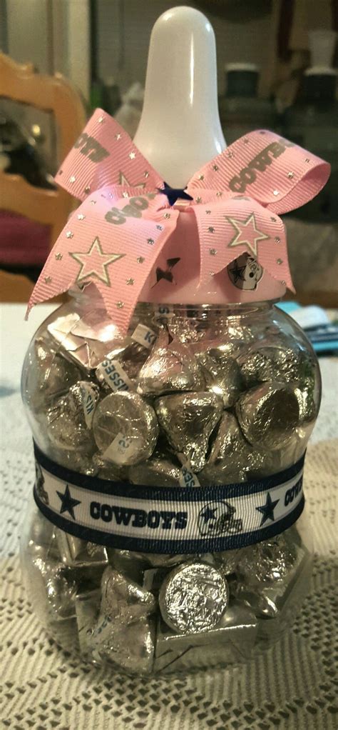 Cowboys baby shower games. Can you guess the number of candies in the ...