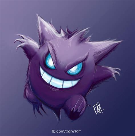 Gengar!! #Pokemon #Fanart #Ghost #Lavendertown | Gengar pokemon ...