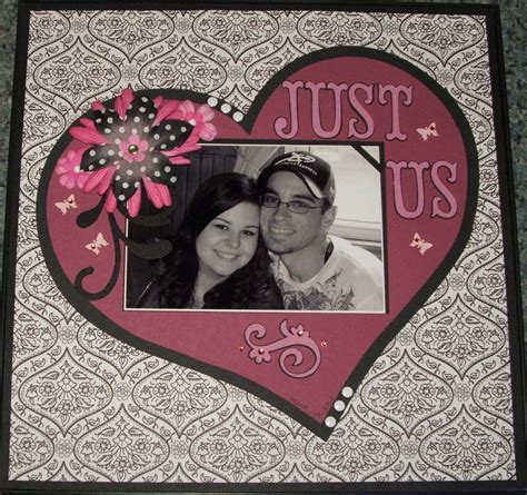 Just us - Scrapbook.com | Anniversary scrapbook, Wedding scrapbook pages, Wedding scrapbook