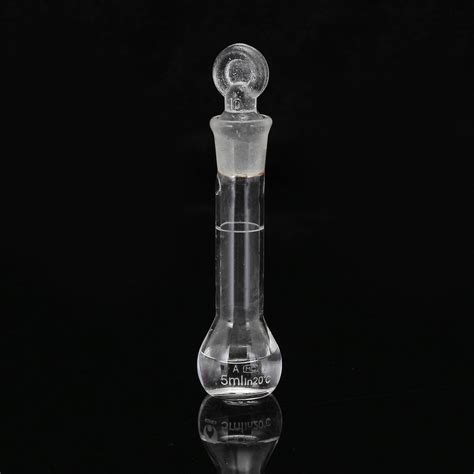 5ml clear glass volumetric flask w/ glass stopper lab chemistry glassware Sale - Banggood.com