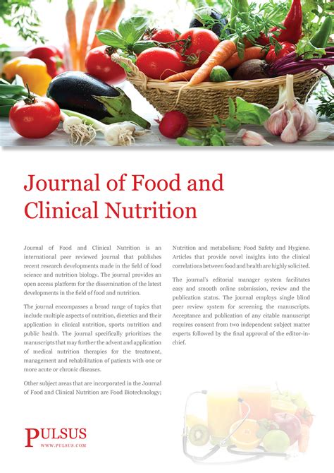 Journal of Food and Clinical Nutrition - Peer Reviewed Journals