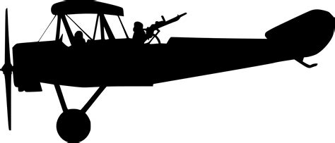 12 Old Military Airplane Silhouette (PNG Transparent) | OnlyGFX.com