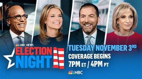 Oct. 28, 2020 - NBC News Press Release on Election Night Coverage