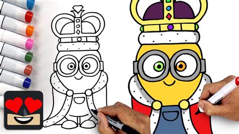 How To Draw King Bob | Minions - YouTube