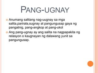 Pang ugnay | PPT