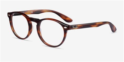 Ray-Ban RB5283 - Round Warm Tortoise Frame Eyeglasses | Eyebuydirect