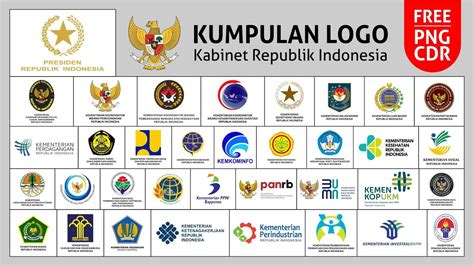 Logo Kementerian Republik Indonesia - Free CDR dan PNG Download #EdukasiGrafis - YouTube