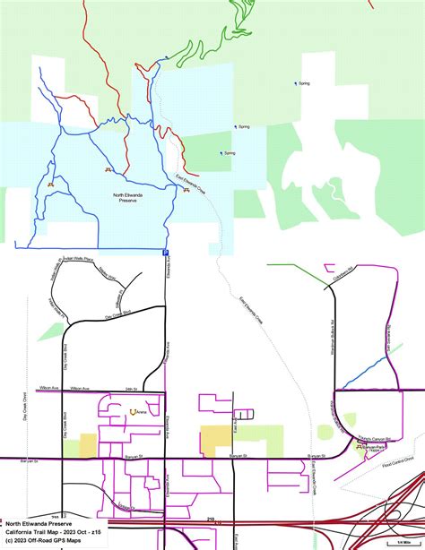 North Etiwanda Preserve - California Trail Map