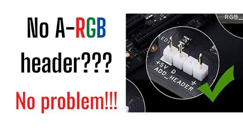 How to get RGB on a Non-RGB motherboard - YouTube