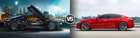 Compare 2017 BMW i8 vs Tesla S Review | BMW of Ramsey