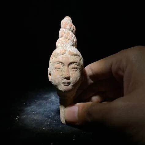 OLD ANCIENT CHINA Tang SanCai Pottery Dynasty Hu Figure Man head statue ...