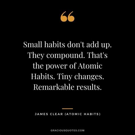 Small habits don't add up. They compound. That's the power of Atomic ...