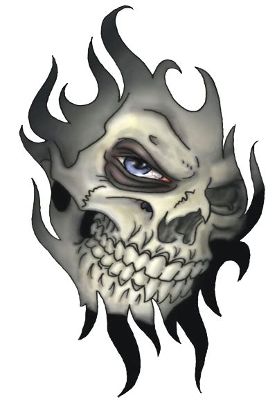 Evil Skull Tattoo, Skull Tattoo Design, Tattoo Design Drawings, Skull ...