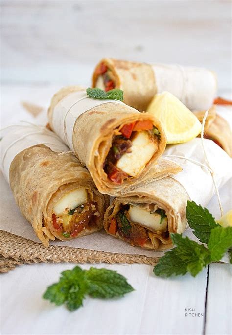 Paneer Wrap | Paneer Kathi Roll | Paneer Frankie Video) - NISH KITCHEN