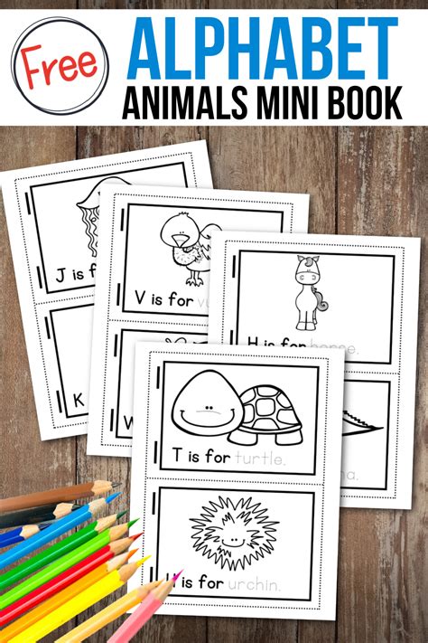 Free Printable Animal Alphabet Book for Preschoolers