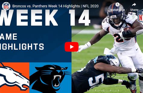 NFL highlights: Denver Broncos defeat Carolina Panthers in Week 14