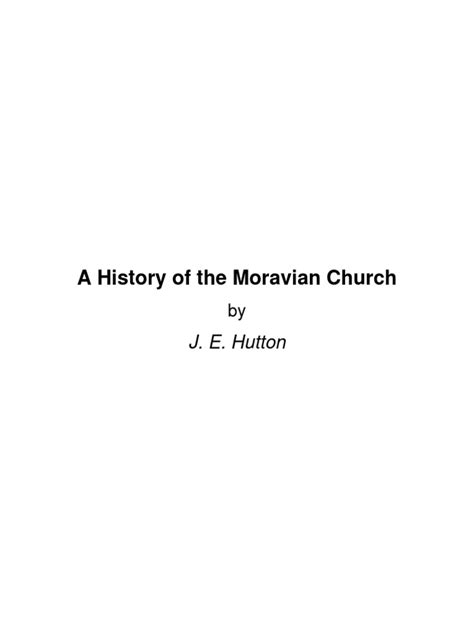 A History of The Moravian Church | PDF | Catholic Church | Pope