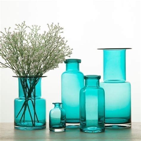 Blue Glass Vases | Blue flower vase, Glass vase, Flower vases decoration