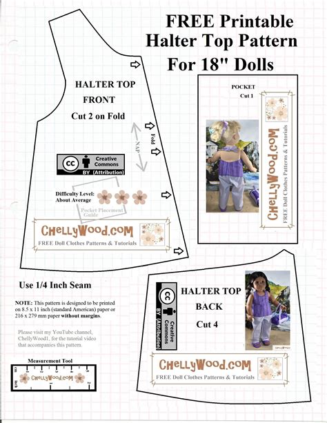 18 Inch Doll Clothes Patterns Free Printable - Free Printable