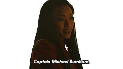 Captain Michael Burnham Captain Burnham Sticker - Captain michael burnham Captain burnham Star ...