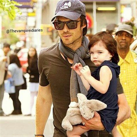 With Nina’s niece | Ian somerhalder, Ian somerhalder vampire diaries, Vampire diaries