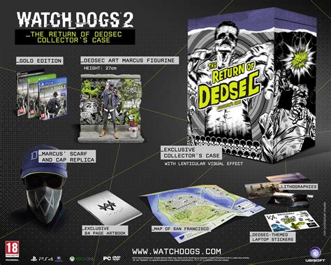 Ubisoft - Watch Dogs 2 - The Return Of Dedsec COLLECTOR'S CASE | Clios