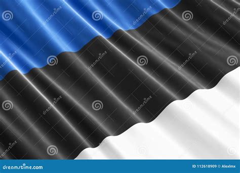 Estonian Flag Background, 3D Stock Illustration - Illustration of ...