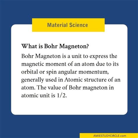 What is Bohr Magneton? (AMIE, Material Science, Winter 2016) | Material science, Science, Atomic ...