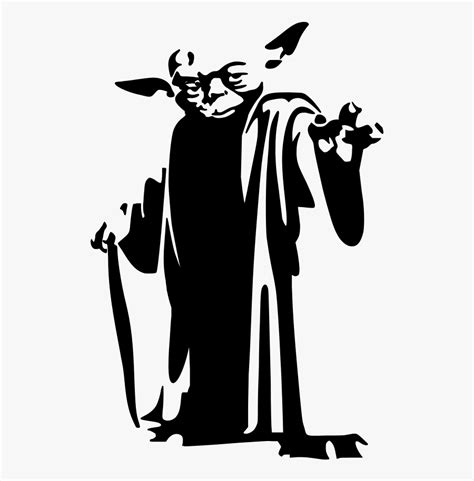 Star Wars Silhouette Yoda , Free Transparent Clipart - ClipartKey