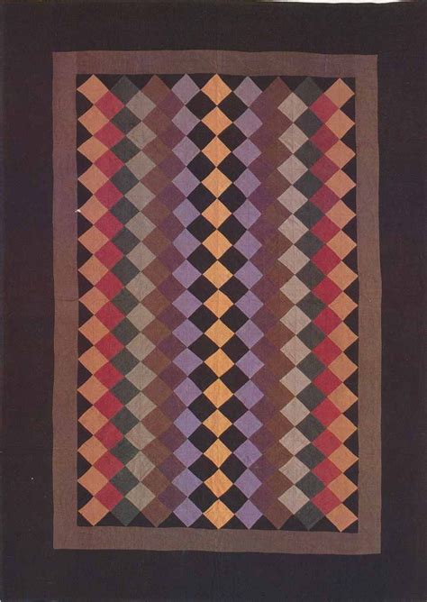 One-Patch Crib Quilt, 1932. Made by Rebecca Haarer. Amish. Topeka, Indiana. | Amish quilt ...