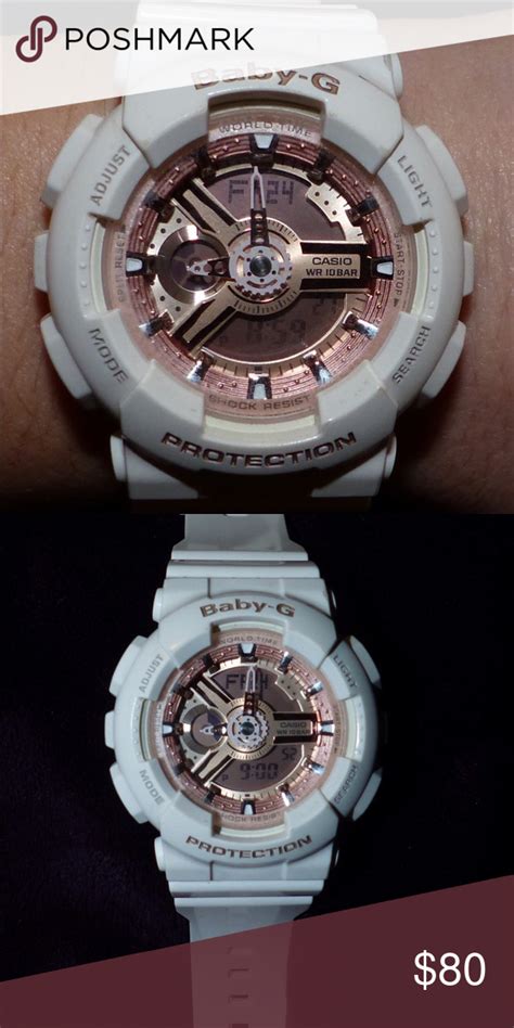 White / Rose Gold Baby G Shock | Baby g shock, Gold baby, White rose gold