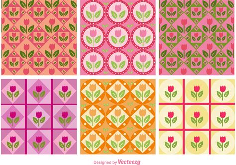 Floral Pink Patterns 90921 Vector Art at Vecteezy