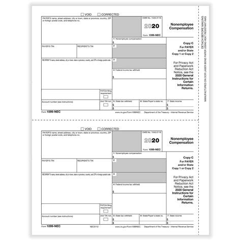 Fillable 1099 Nec Form 2020 Fill Online Printable Fil - vrogue.co