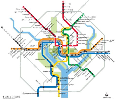 Washington D.C. metro network map, source: www.wmata.com | Download ...