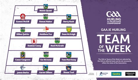 GAA.ie Hurling Team of the Week