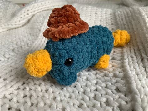 Perry the Platypus Plush Cartoon Plush Fluffy Soft - Etsy