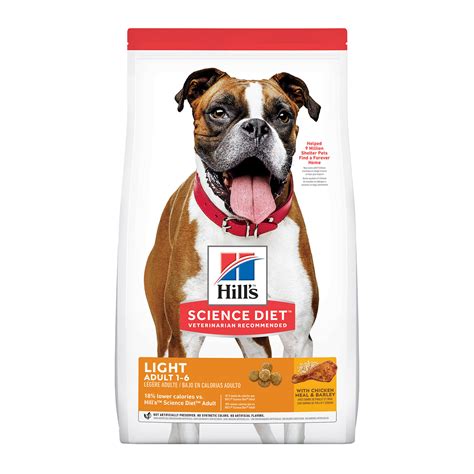 Hill's Science Diet Adult Light With Chicken Meal & Barley Dry Dog Food 12 Kgs